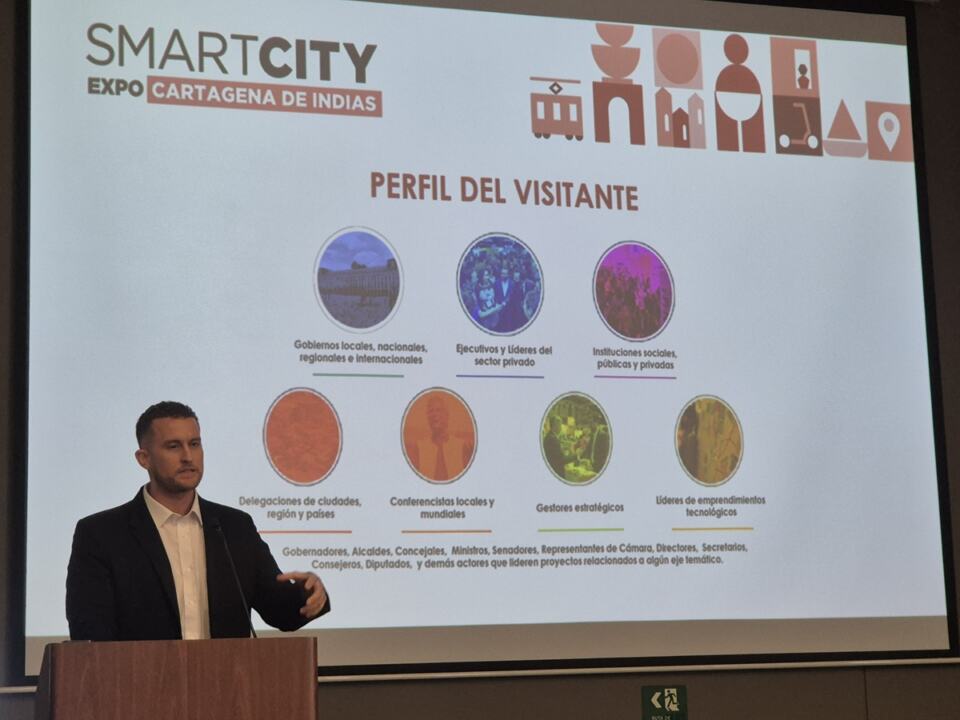 Santiago Murillo, director de Smart City Expo Cartagena, recuerda la importancia del evento y sus participantes.