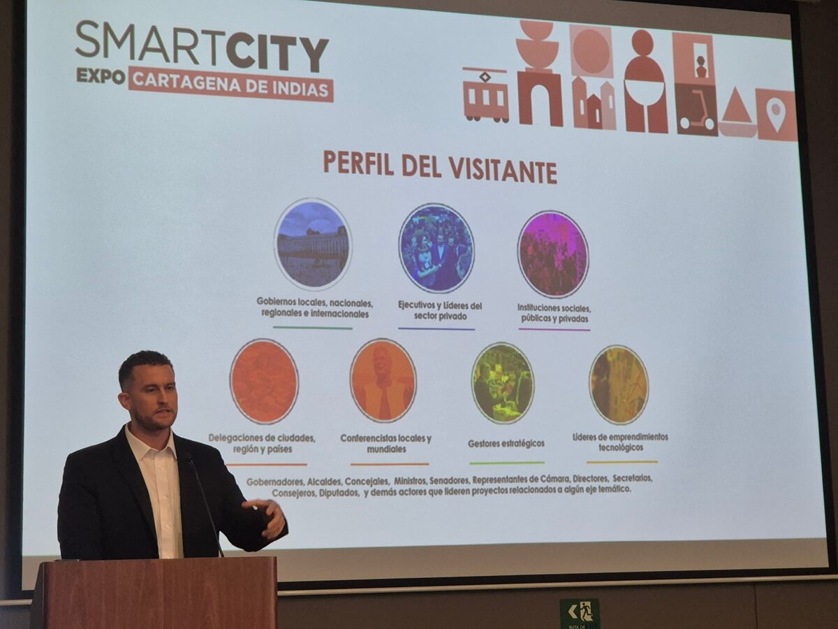 Santiago Murillo, director de Smart City Expo Cartagena, recuerda la importancia del evento y sus participantes.
