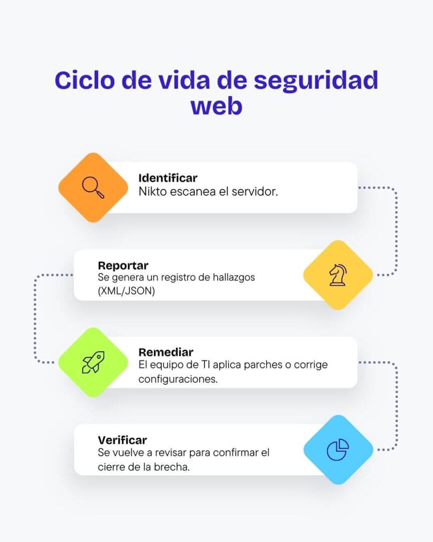 InfografÃ­a del ciclo de vida de la seguridad web