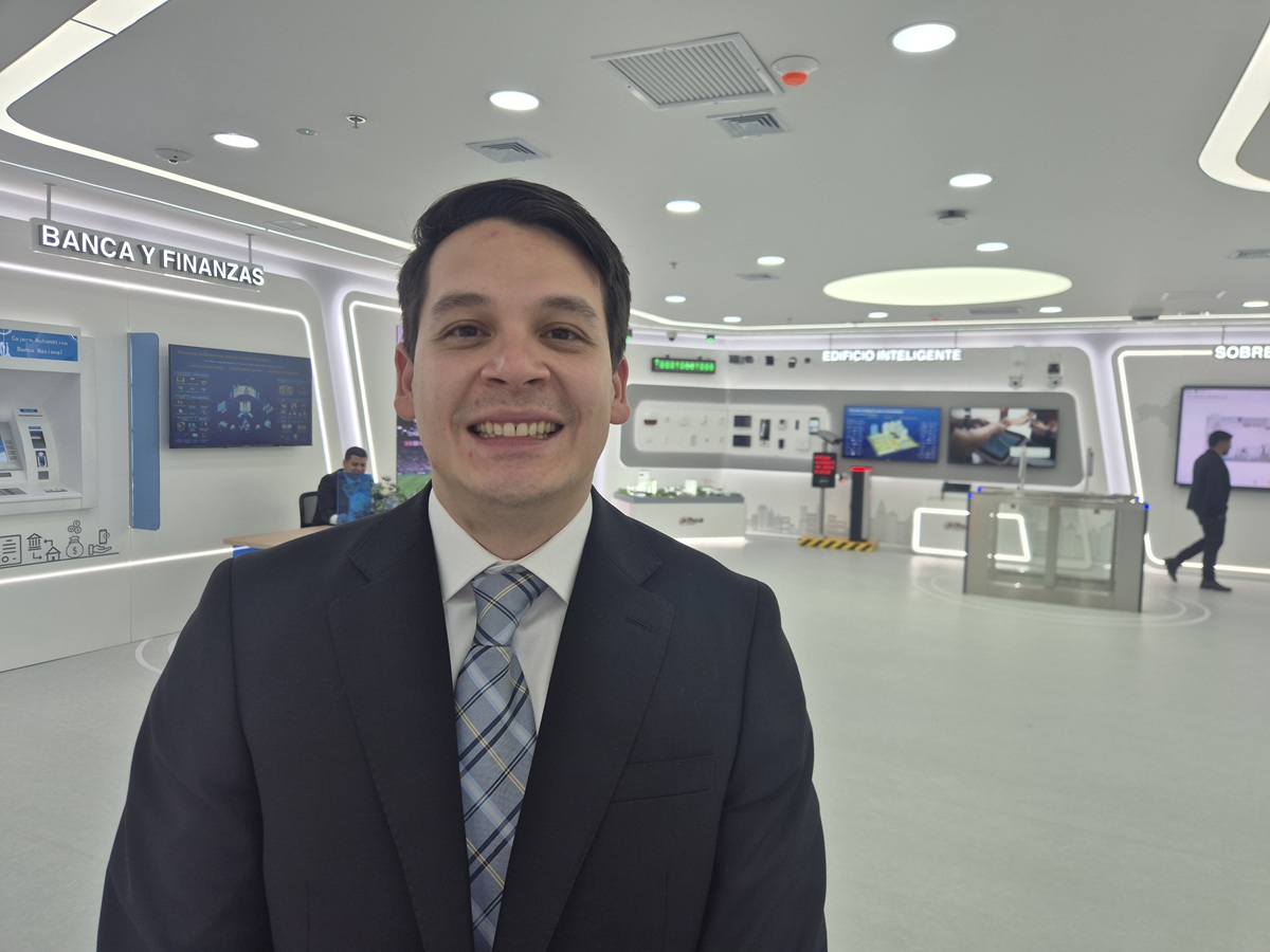 Jaime Zamora, líder de mercadeo para Colombia y Ecuador de Dahua, explica la estrategia de esta firma en Expo I Bogotá 2026