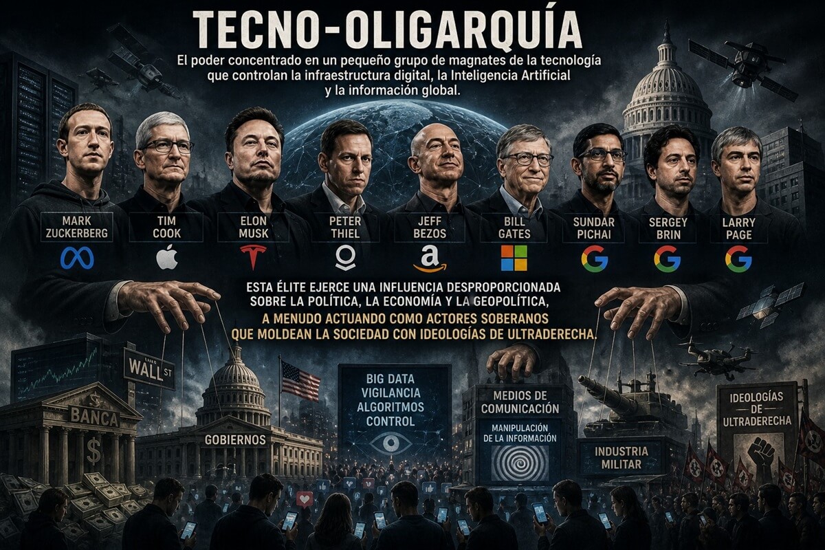 La tecnolo-oligarquía y sus principlaes exponentes