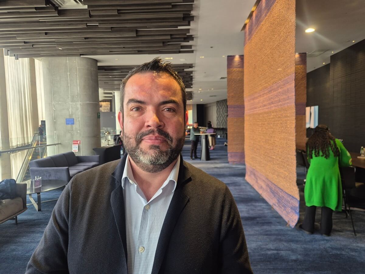 Polkan García, director de Cloud para América Latina en Oracle, en medio del Oracle Data Deep Dive Bogotá
